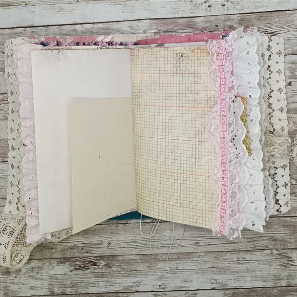 Pink Embellished Junk Journal: Flowers, Birds and Butterflies (Lifetime) - Picture 7 of 16